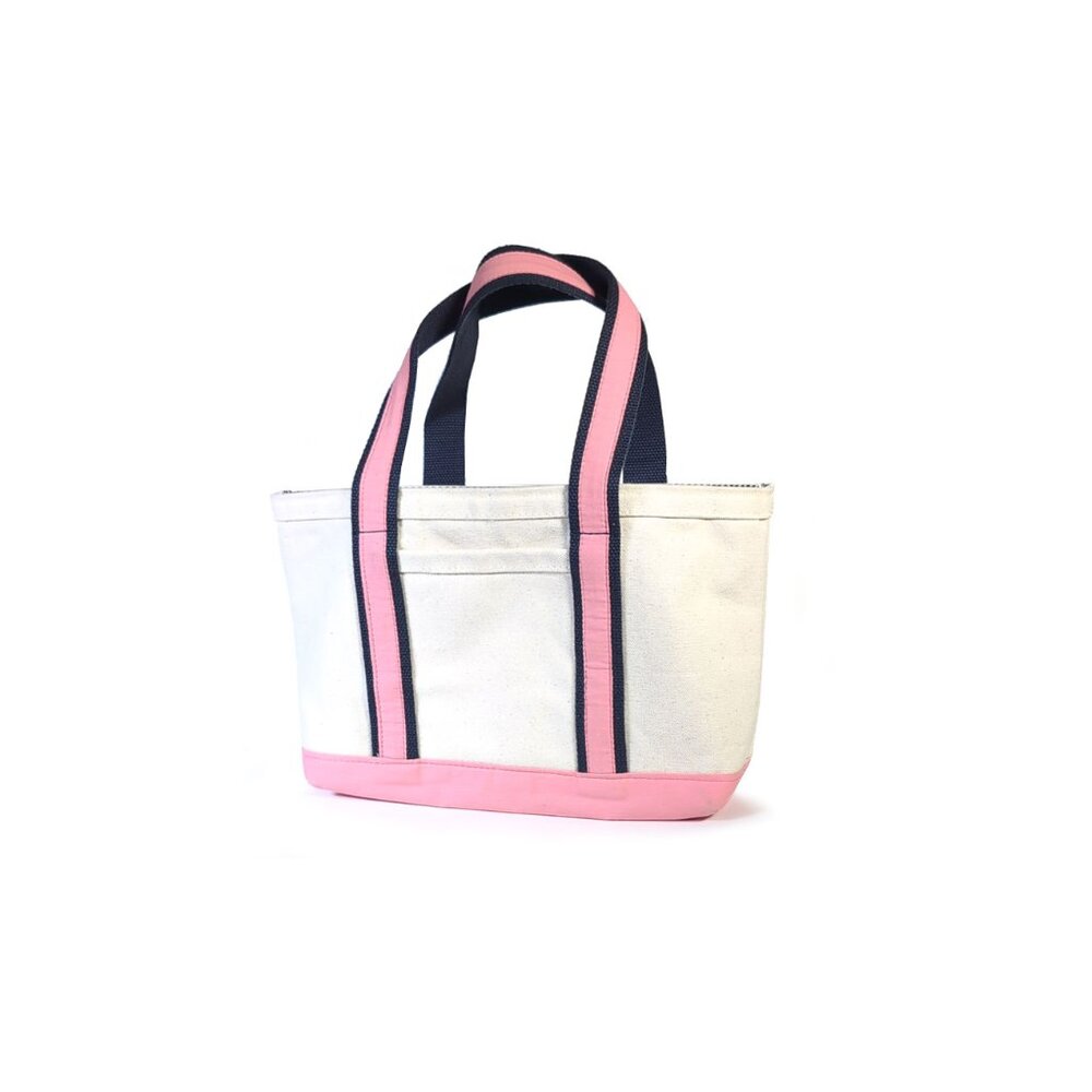 VTG Morgan Stanley Scarborough & Tweed Banker Small Beige Pink Tote Rare